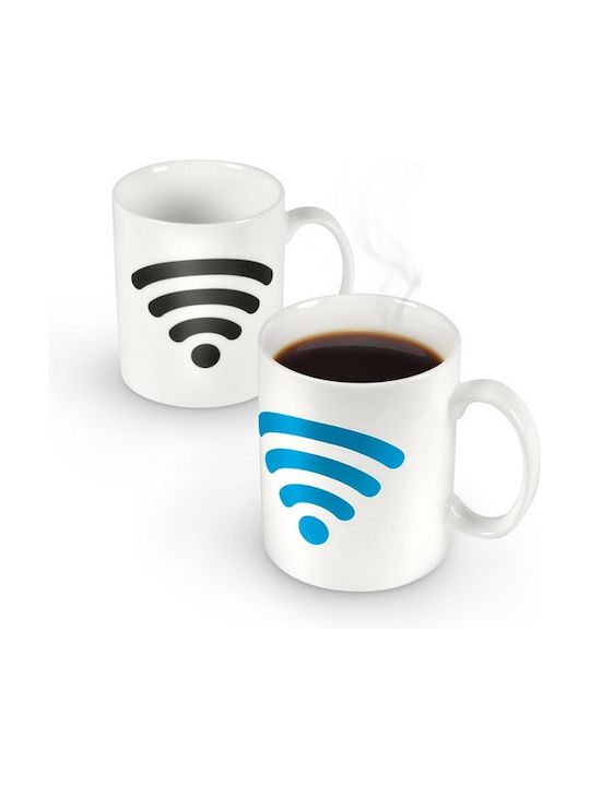 Hot Spot WiFi Heat Change Porcelain White Mug 300ml