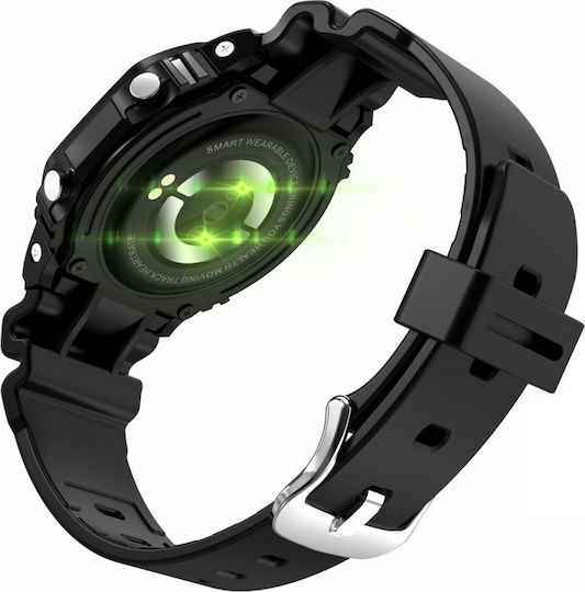 MaxCom FW22 Smartwatch με Παλμογράφο (Μαύρο)