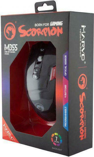 Marvo M355 Gaming Ποντίκι 6400 DPI Μαύρο