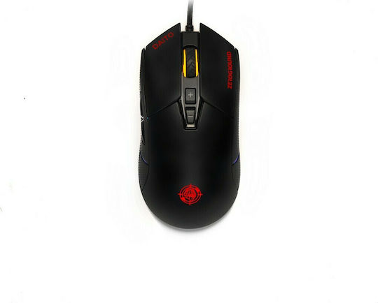 Zeroground MS-4000G Daito RGB Gaming Ποντίκι 10000 DPI Μαύρο