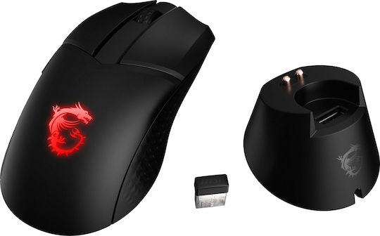 MSI Clutch GM41 Lightweight Wireless Ασύρματο RGB Gaming Ποντίκι 6400 DPI Μαύρο
