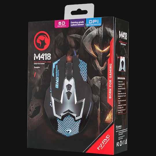 Marvo M418 RGB Gaming Mouse Black