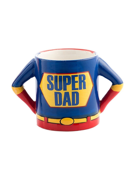 Octopus Super Dad Mug Ceramic Blue