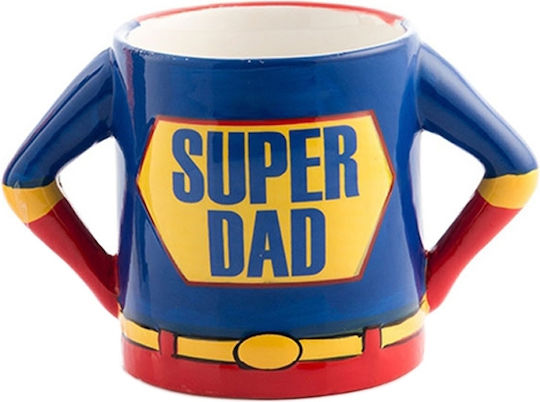 Octopus Super Dad Чаша Керамична Синя