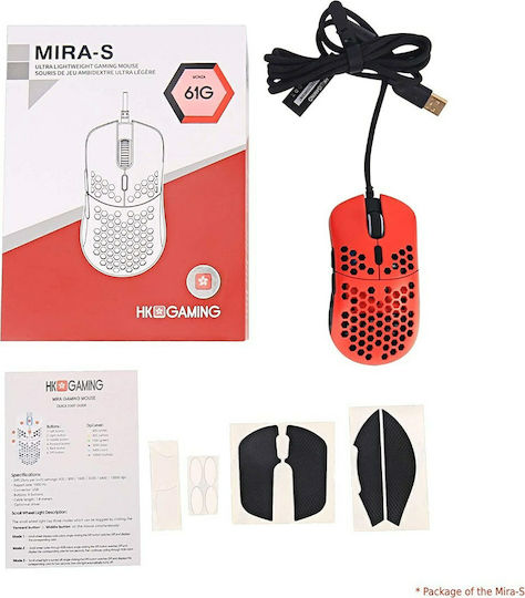HK Gaming Mira-M Gaming Ποντίκι 12000 DPI Monza