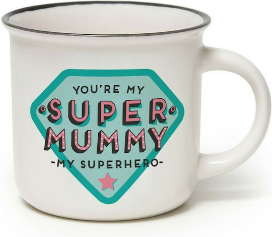 Legami Milano Cup-Puccino Super Mummy Becher Keramik Weiß 350ml