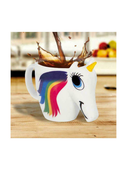 Thumbs Up Unicorn Heat Change Κούπα Κεραμική Λευκή 300ml
