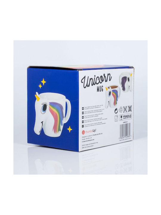 Thumbs Up Unicorn Heat Change Κούπα Κεραμική Λευκή 300ml