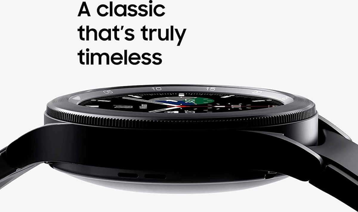 Mobigear Two Tone - Bracelet Samsung Galaxy Watch 4 Classic (46mm) en  Silicone Souple Fermeture de la pince - Noir / Bleu 11-8226859-4 