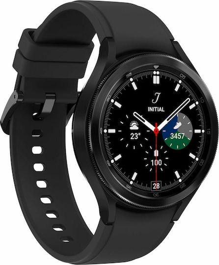 Samsung Galaxy Watch4 Classic Bluetooth Stainless Steel 46mm Αδιάβροχο με Παλμογράφο (Black)
