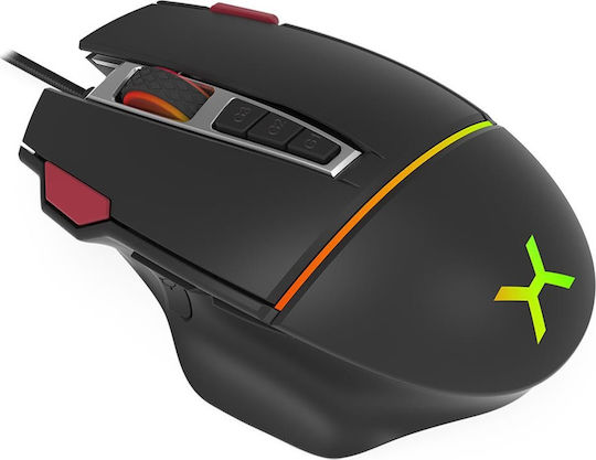 Krux Fuze Pro RGB Gaming Ποντίκι 12000 DPI Μαύρο