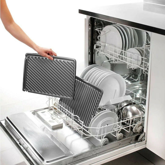 De'Longhi Sandwich Maker Grill with Removable Plates 1600W Black