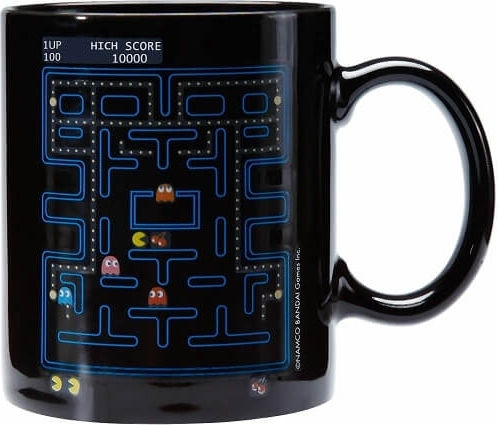 Paladone Pac Man Heat Change Ceramic Black Mug 330ml