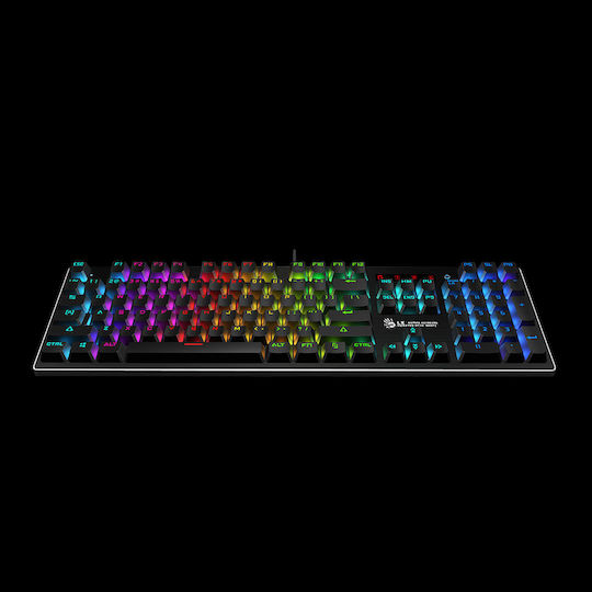 A4Tech A4Tech B820R Gaming Mechanical Keyboard with LK Blue Switches and RGB Lighting (English US)