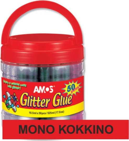 Amos Lipici Glitter Roșu 10.5ml