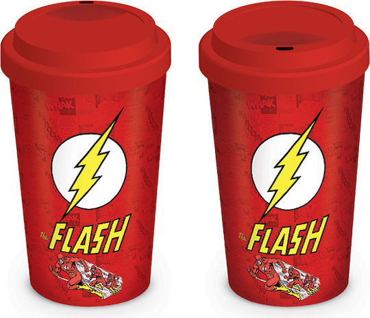 Pyramid International Flash Mug Ceramic with Lid Red