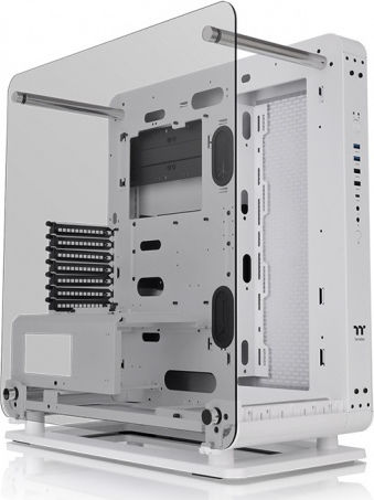 Thermaltake Core P6 Tempered Glass Gaming Midi Tower Κουτί Υπολογιστή με Πλαϊνό Παράθυρο Λευκό