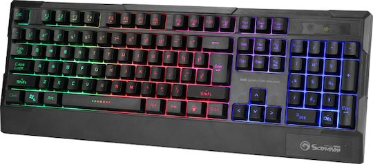 Marvo Scorpion K606 Gaming Πληκτρολόγιο με RGB φωτισμό (Αγγλικό US)
