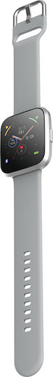 Forever ForeVigo 2 SW-310 Smartwatch με Παλμογράφο (Ασημί)