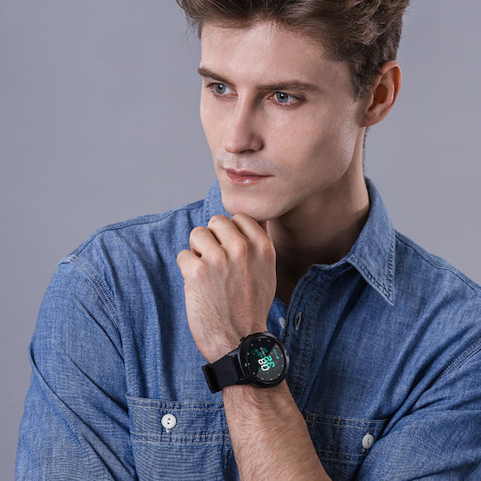 Havit M9001C Wasserdicht Smartwatch mit Pulsmesser (Schwarz)
