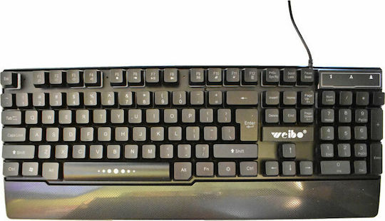 Weibo WB-100 Dark Hero Gaming Tastatură cu iluminare RGB (Engleză US)