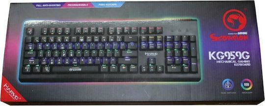 Marvo KG959G Gaming Mechanical Keyboard with Outemu Blue switches and RGB lighting (English US)