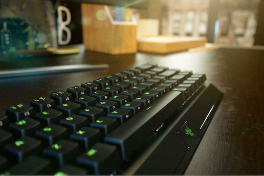 Razer BlackWidow V3 Mini Безжичен Гейминг Механична Клавиатура 65% с Зелен Razer суичове и RGB подсветка (Английски US) Черен