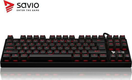 Savio Tempest RX Gaming Mechanical Keyboard Tenkeyless with Outemu Red switches and Illuminated keys (English US)