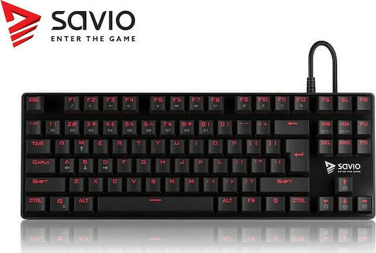 Savio Tempest RX Gaming Mechanical Keyboard Tenkeyless with Outemu Red switches and Illuminated keys (English US)