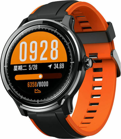Manta SWT05BP Smartwatch mit Pulsmesser (Black / Orange)