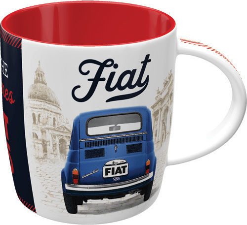 Nostalgic Art Fiat 500 – Enjoy The Good Times Mug Ceramic Multicolored