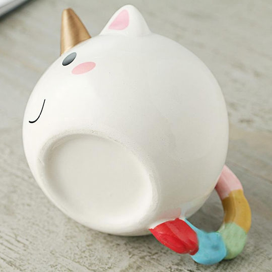 I-Total Unicorn Mug Ceramic White 475ml