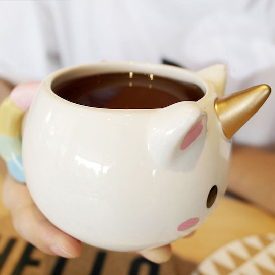 I-Total Unicorn Mug Ceramic White 475ml