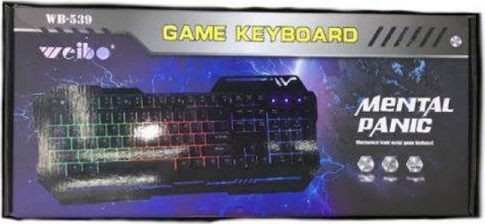 Weibo WB-539 Tastatură de Gaming cu Iluminare RGB (Engleză SUA)