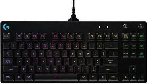 Logitech G Pro Gaming Μηχανικό Πληκτρολόγιο Tenkeyless με GX Blue διακόπτες και RGB φωτισμό (Αγγλικό US)