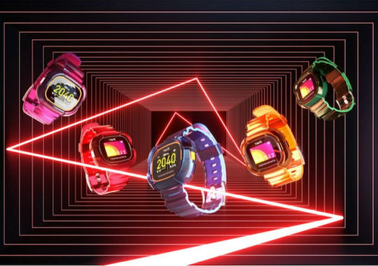 Havit M90 Smartwatch με Παλμογράφο (Κόκκινο)