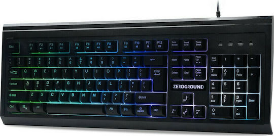 Zeroground KB-3000G Toromi Gaming Πληκτρολόγιο με RGB φωτισμό (Αγγλικό US)