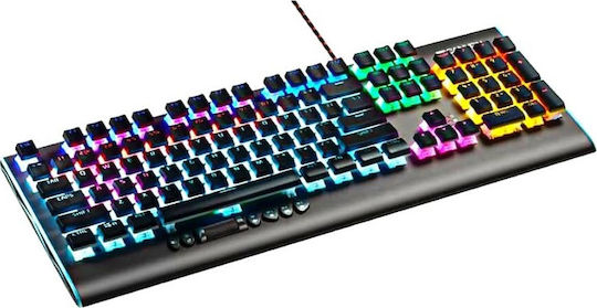 Canyon Interceptor Гейминг Механична Клавиатура с Outemu Red суичове и RGB подсветка (Английски US) Сребрист