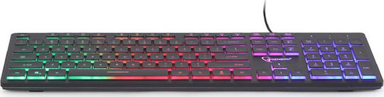 Gembird KB-UML-01 Gaming Πληκτρολόγιο με RGB φωτισμό (Αγγλικό US)
