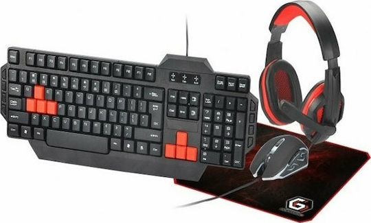 Gembird GGS-UMG4-02 4-in-1 Gaming Keyboard Set with Illuminated keys & Mouse (English US)