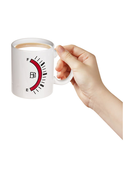Fuel Gauge Heat Change Mug Ceramic White