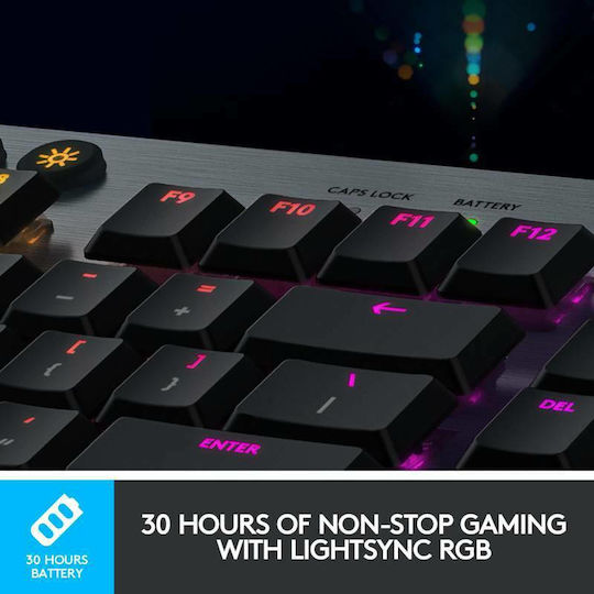 Logitech G915 Lightspeed Drahtlos Gaming Mechanische Tastatur mit GL Clicky Schaltern und RGB-Beleuchtung (Englisch US)
