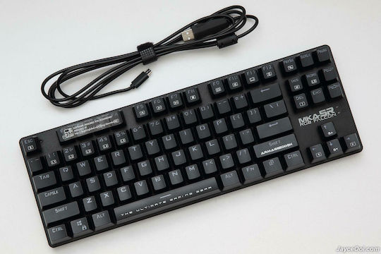 Armaggeddon MKA-5R Falcon Gaming Mechanical Keyboard Tenkeyless with Custom Blue Switches and RGB Lighting English US