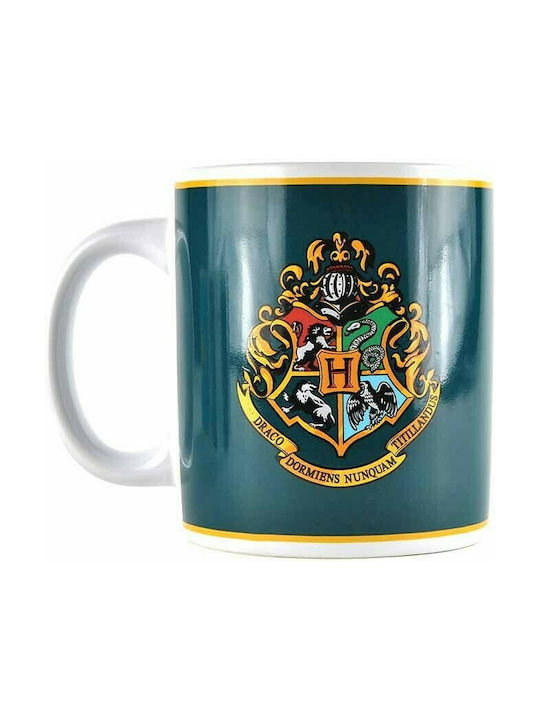 Half Moon Bay Hufflepuff Crest Ceramic Cup Blue 350ml