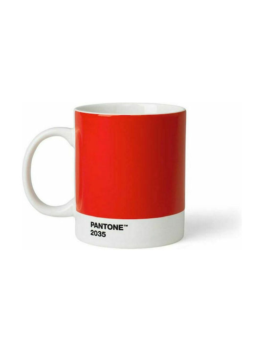 Pantone Lifestyle Tasse aus Porzellan Rot 375ml 1Stück