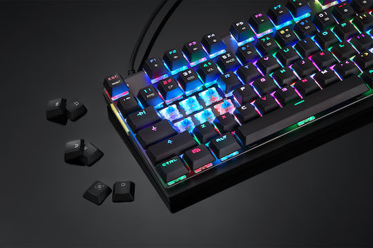 Motospeed K82 Gaming Μηχανικό Πληκτρολόγιο Tenkeyless με Outemu Blue διακόπτες και RGB φωτισμό (Αγγλικό US)