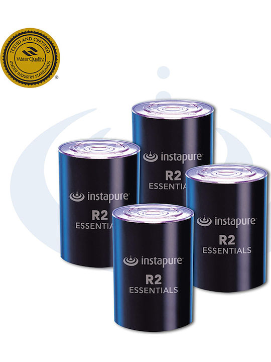 Instapure Water Filter Replacement for Faucet made of Activated Carbon R2 5 μm 4pcs