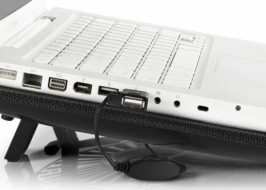 Deepcool N1 Охлаждаща подложка за Лаптоп до 15.6" с 1 Вентилатор Черен