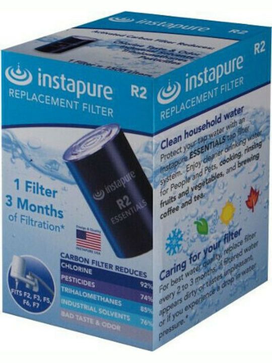 Instapure Water Filter Replacement for Faucet made of Activated Carbon R2 5 μm