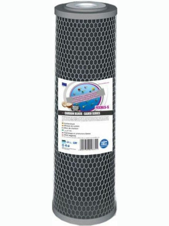 Aqua Filter Ανταλλακτικό Φίλτρο Νερού Άνω και Κάτω Πάγκου από Ενεργό Άνθρακα 10" FCCBL-S 5 μm